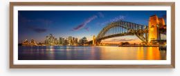 Sydney dusk panoramic Framed Art Print 138664692