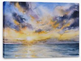 Stormy sunset Stretched Canvas 140383528