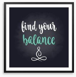 Find your balance Framed Art Print 141270197