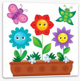 Fun Gardens Stretched Canvas 142322807