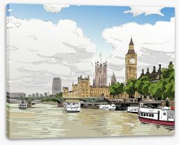 London Stretched Canvas 142530257