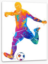 Soccer splash Stretched Canvas 143559398