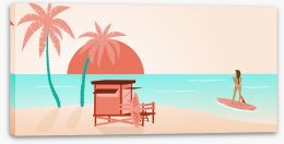 Beach House Stretched Canvas 144104256