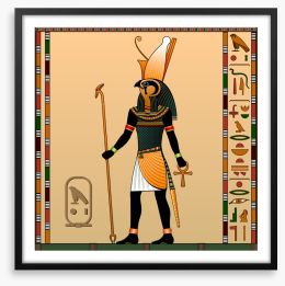 Horus the god of heaven Framed Art Print 144464874