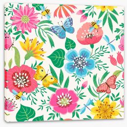 Fun Gardens Stretched Canvas 145046604