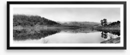 Morning quiet panorama Framed Art Print 145409137