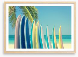 Vintage surfboards Framed Art Print 147447314