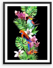 Tropical twist Framed Art Print 147892526