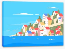 Beach House Stretched Canvas 148507547