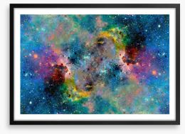 Cosmic shimmer Framed Art Print 149130307