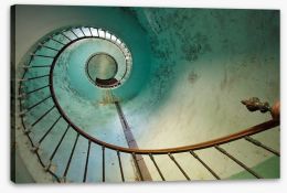 The lighthouse staircase Stretched Canvas 15009048
