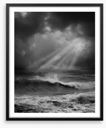 The perfect storm Framed Art Print 151222328