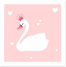 The princess swan Art Print 151854918