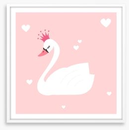 The princess swan Framed Art Print 151854918