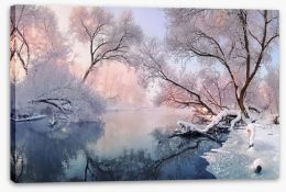 Frosty calm Stretched Canvas 154697629