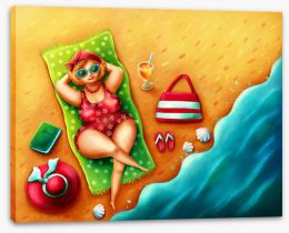 Beach House Stretched Canvas 157927056