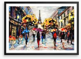 Umbrellas in Paris Framed Art Print 167017070
