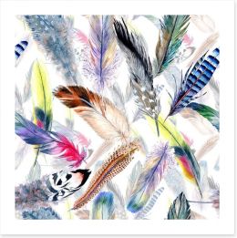 Falling feathers Art Print 167766895
