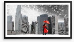 The lady in red Framed Art Print 168168565