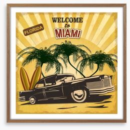 Welcome to Miami Framed Art Print 169269993