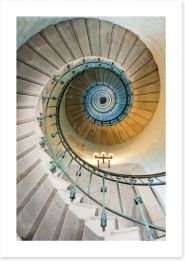 The lighthouse staircase Art Print 16967040
