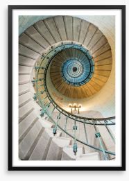 The lighthouse staircase Framed Art Print 16967040