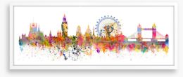 London splash panorama Framed Art Print 171750561