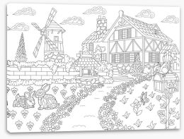 Colour Your Own Stretched Canvas 172454834