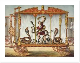 The snake tamer Art Print 176367238
