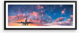 Fly away panorama Framed Art Print 176617253