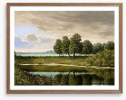 As clouds roll in Framed Art Print 178886436
