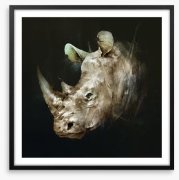 The African rhino Framed Art Print 178969102