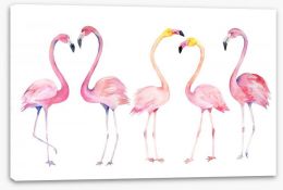 Fifth wheel flamingo Stretched Canvas 180091250