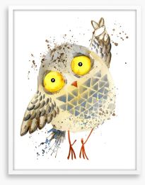 Little yellow owl Framed Art Print 181328643