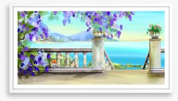 Stairs to the sea Framed Art Print 182815367