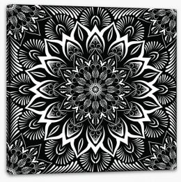 Black and White Stretched Canvas 185433866