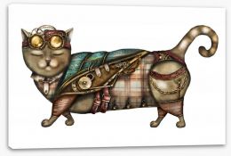 Steampunk kitty Stretched Canvas 186431549