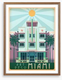 Miami art deco Framed Art Print 187656093