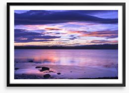 Moulting lagoon at dusk Framed Art Print 188160278