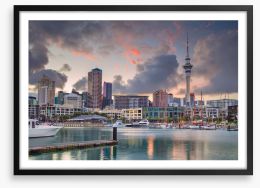 Clouds over Auckland Framed Art Print 188374784