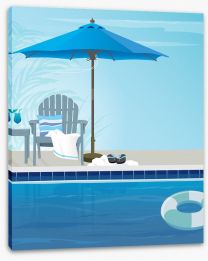 Beach House Stretched Canvas 190043619