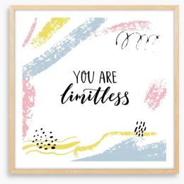 You are limitless Framed Art Print 190204379