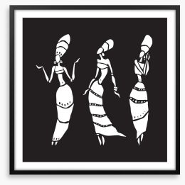 Sway to the beat Framed Art Print 190388880