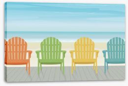 Beach House Stretched Canvas 190977314