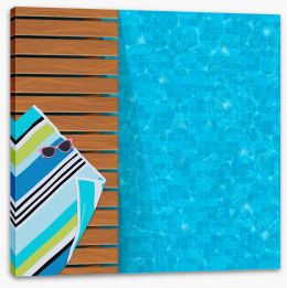 Beach House Stretched Canvas 191153411