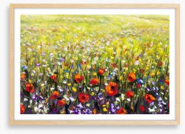 Monet in the meadow Framed Art Print 191494262