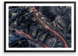 Lava flow Framed Art Print 191566598