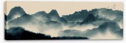 Misty morning flight Stretched Canvas 191816582