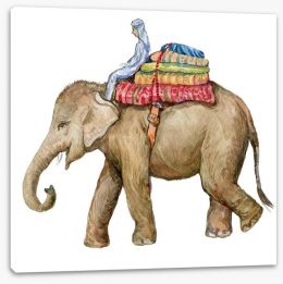 Elephants Stretched Canvas 192408797