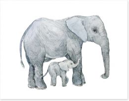 Elephants Art Print 192409454